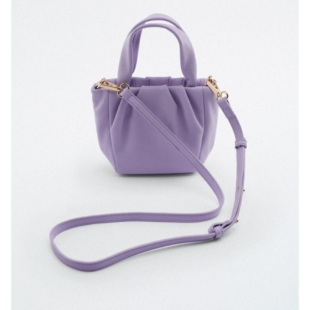 Zara Soft Mini Lavender Crossbody Bag - Picture 4 of 7